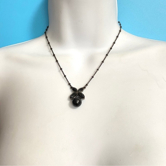 NAPIER Black Drop Necklace - Picture 7 of 7